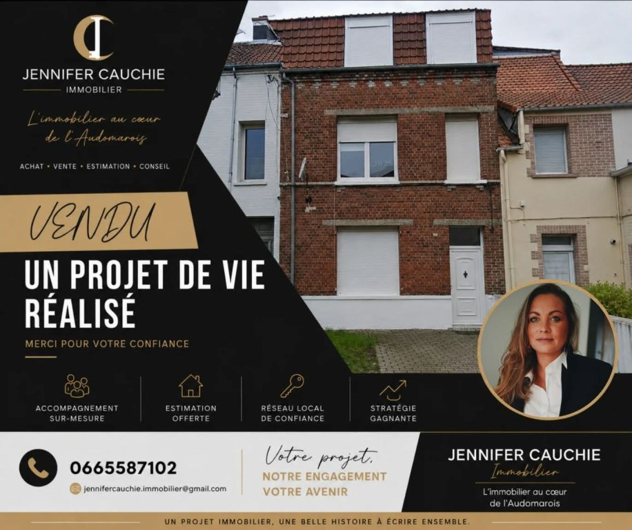 Maison mitoyenne - ARQUES - 128 m2 - VENDU